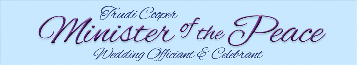 Banner image Trudi Cooper, Ann Arbor area Wedding Officiant