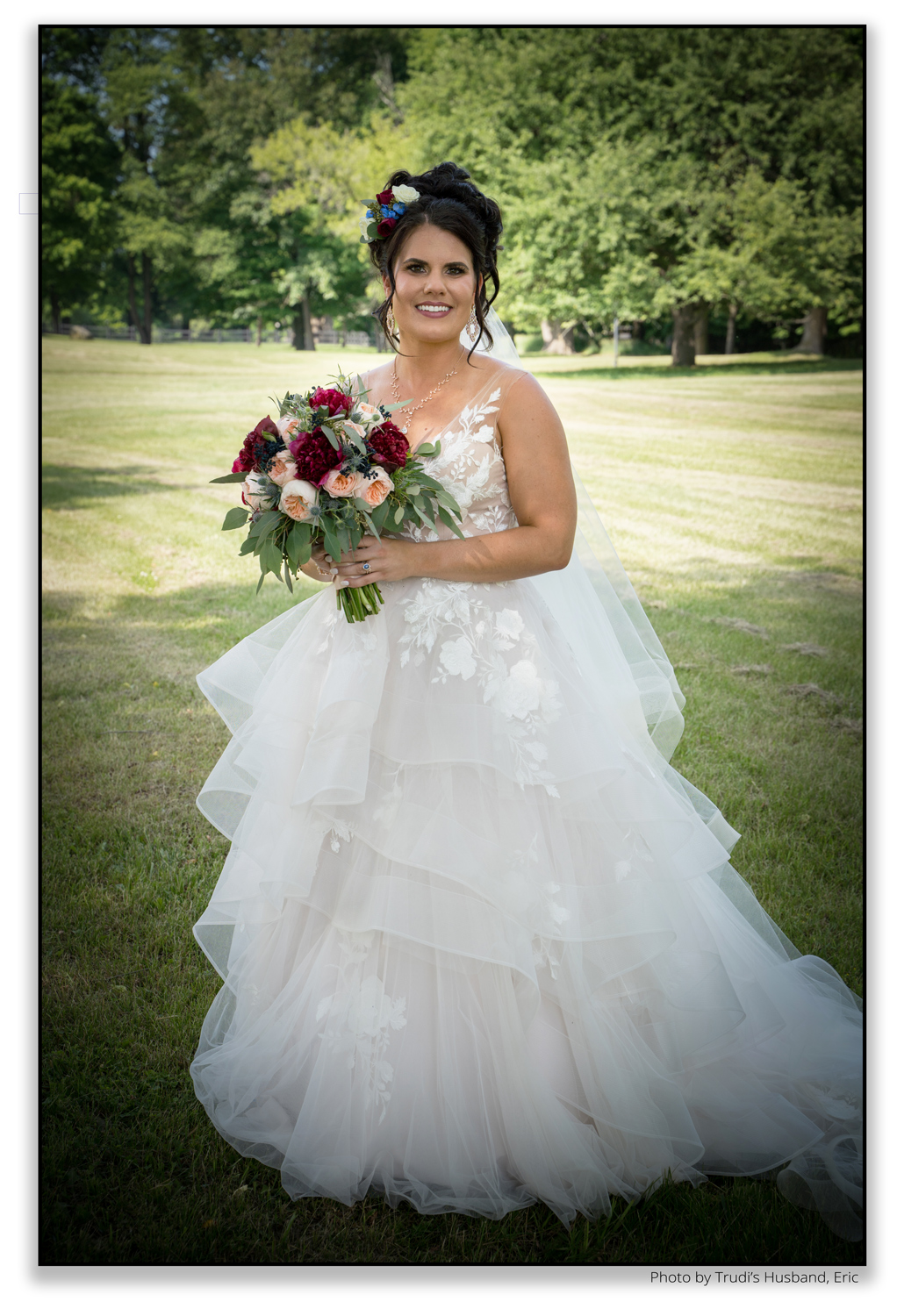 The bride, Trudi Cooper Wedding Officiant